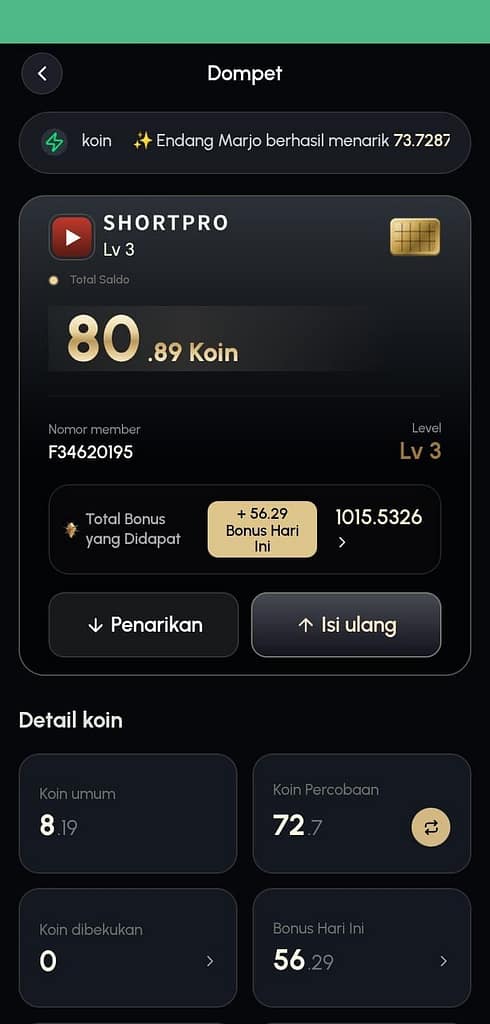 Jatuh Tempo AI Investasi ShortPro